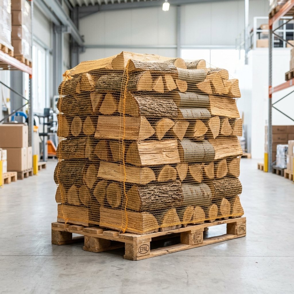 Palette de bois — Chêne / Hêtre / Charme — G1/H1 — Prêt à l’emploi – Palette de bois G1/H1 — 33 cm (2,7 stères)