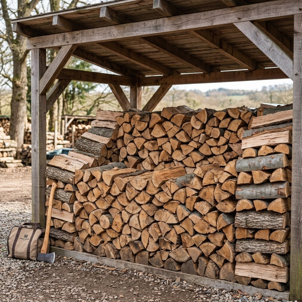 Bois de chauffage vrac — Qualité G1/H1 — Mélange Chêne, Hêtre, Charme